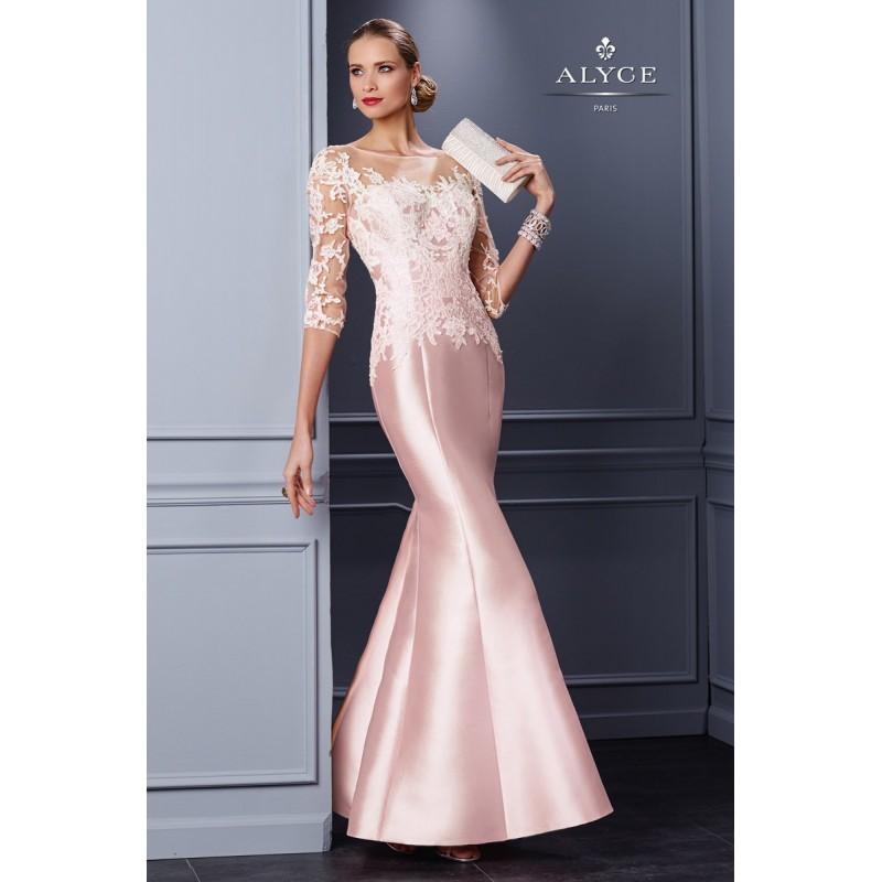 زفاف - Jean De Lys by Alyce Paris 29763 Crystal,Ebony,Red Bud Dress - The Unique Prom Store