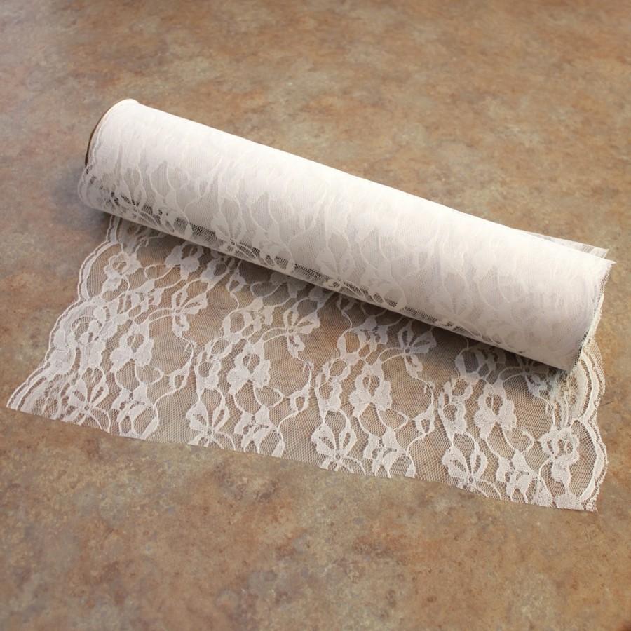 Mariage - White Lace Roll 14 in. x 28 ft 