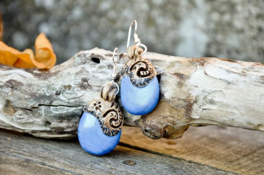 Свадьба - MOANA OCEANIA EARRINGS earrings inspired by the maori style Ocean and boheme