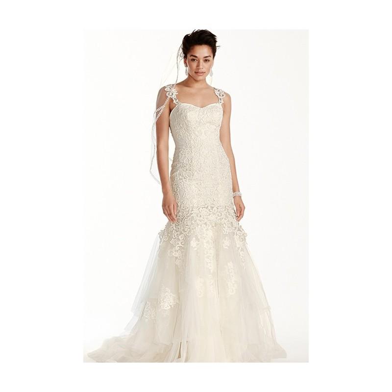 Mariage - Oleg Cassini at David's Bridal - CWG709 - Stunning Cheap Wedding Dresses