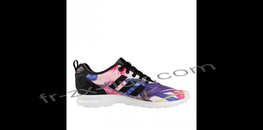 Wedding - Rabais - Adidas Zx Flux Smooth Florera Optic Bloom Rose / Violet Pour Femmes Chaussures - adidas Collection 2016