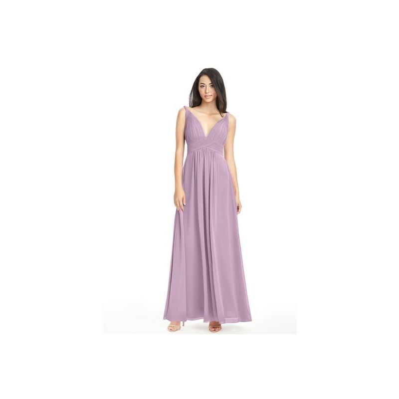 زفاف - Wisteria Azazie Maren - V Neck V Back Floor Length Chiffon Dress - The Various Bridesmaids Store