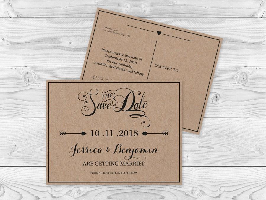 Save The Date Postcard Templates