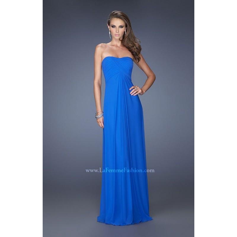 Mariage - Electric Blue La Femme 19975 - Open Back Dress - Customize Your Prom Dress