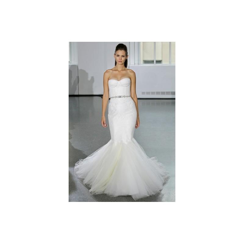 Mariage - Romona Keveza SP14 Dress 4 - Fall 2014 Fit and Flare White Full Length Romona Keveza Sweetheart - Nonmiss One Wedding Store