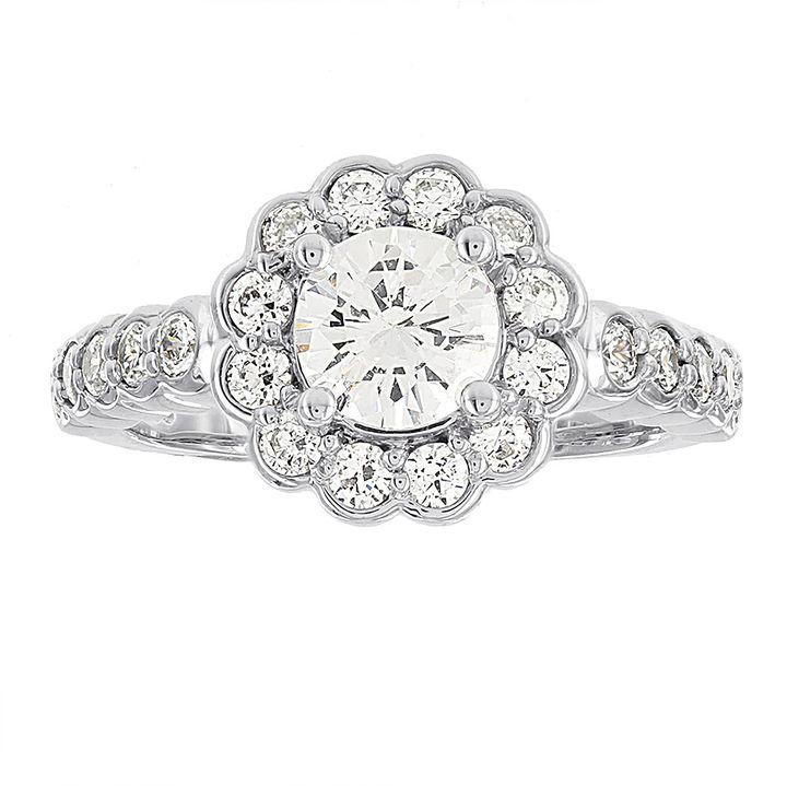 MODERN BRIDE Diamonore 1 CT. T.W. Simulated Diamond Round FlowerShaped