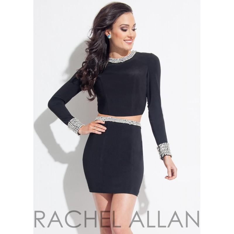 Hochzeit - Rachel Allan 3011 Flirty Open Back 2 Piece Dress - 2017 Spring Trends Dresses