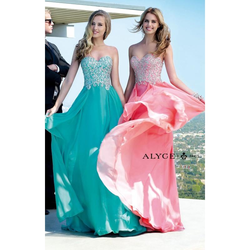 Hochzeit - Diamond White Alyce Paris 6409 - Chiffon Dress - Customize Your Prom Dress