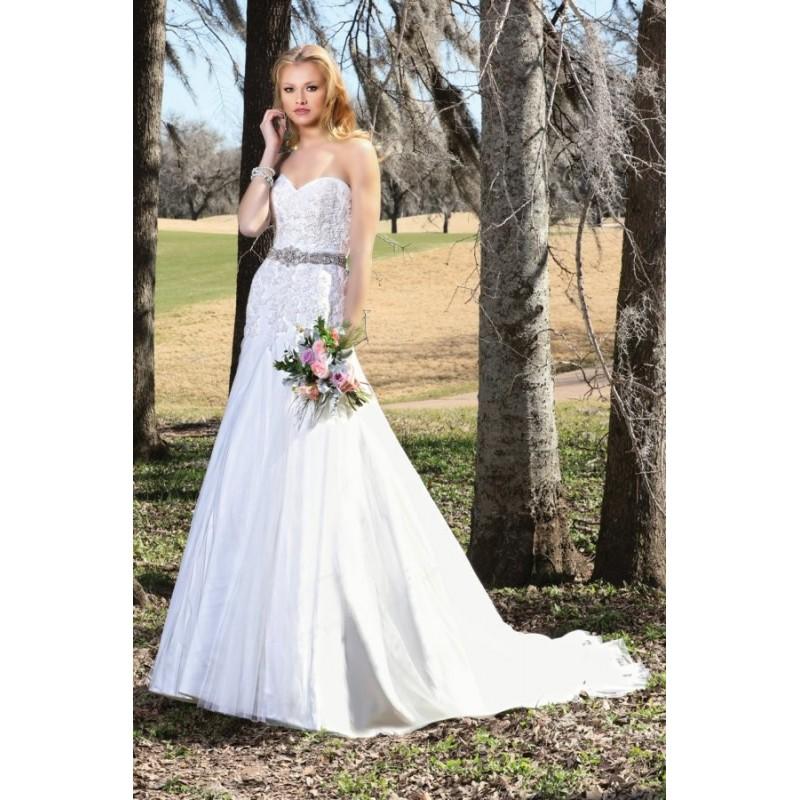 Wedding - Style 10425 by Ashley & Justin Bride - Sleeveless Chapel Length Floor length A-line Sweetheart LaceTulle Dress - 2017 Unique Wedding Shop