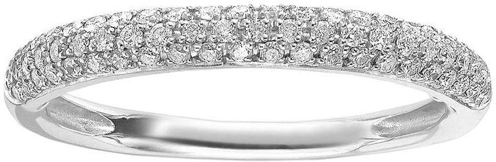 زفاف - Simply Vera Vera Wang 14k White Gold 1/4-ct. T.W. Diamond Wedding Ring
