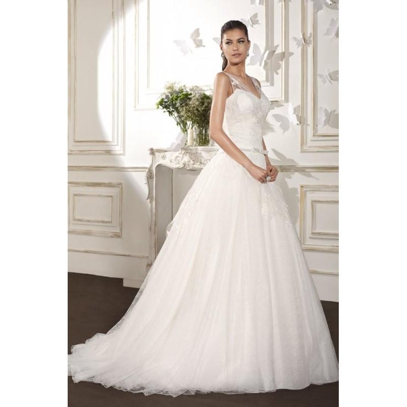 Wedding - Style B8020 by Villais Collection from Karelina Sposa - Floor length Ballgown Chapel Length Sleeveless LaceTulle V-neck Dress - 2017 Unique Wedding Shop