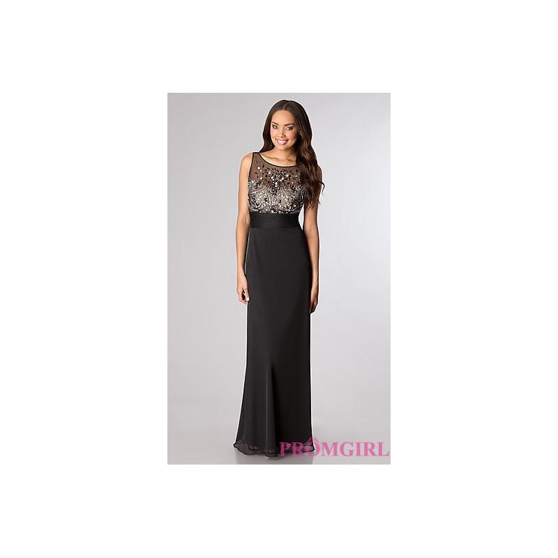 Hochzeit - JU-MA-261355i - Floor Length Sleeveless Dress - Bonny Evening Dresses Online 