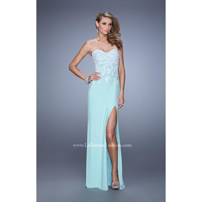 Mariage - Hot Coral La Femme 20923 - High Slit Dress - Customize Your Prom Dress