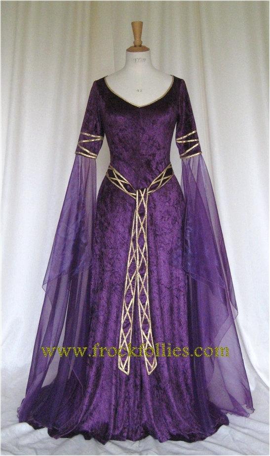 elvish medieval wedding dress
