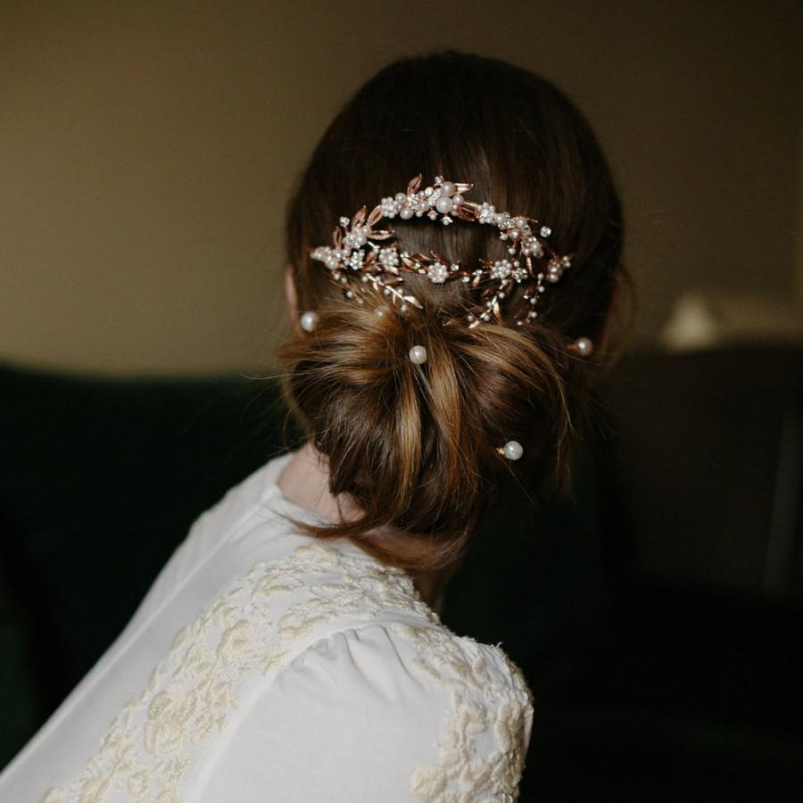Mariage - Bridal mantilla decorated hair comb - Adelaide No. 2147