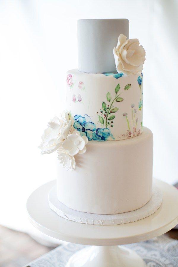 Mariage - Hand-Painted Spring Floral