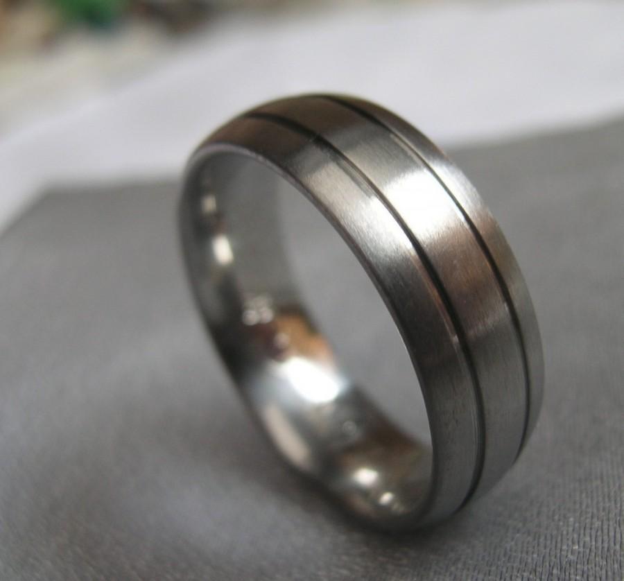 زفاف - Titanium Mens Ring, Wedding Band, Anniversary, Rings