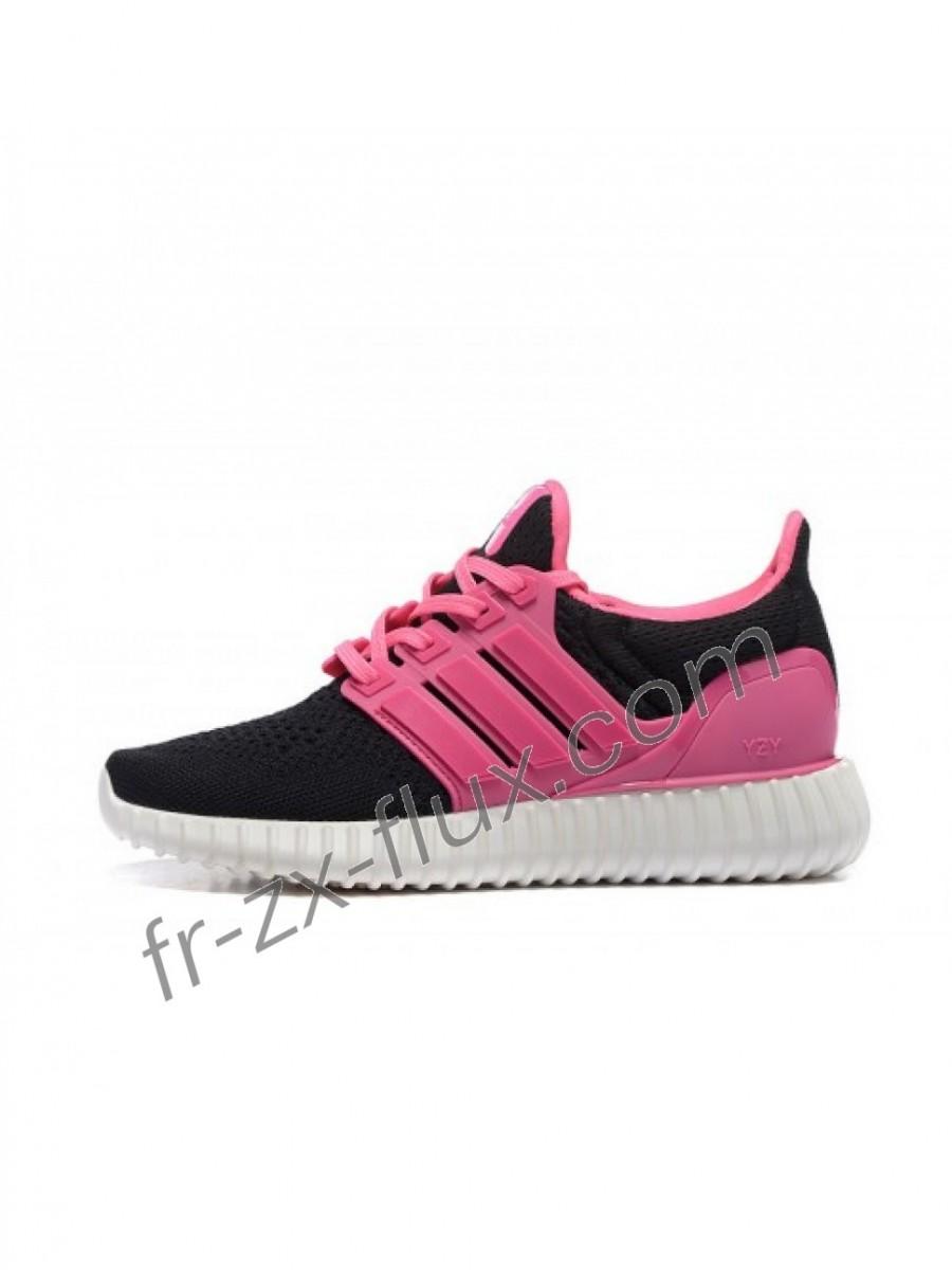 Mariage - En Promotion - Femme Adidas Yeezy Ultra Boost Pink Et Noir Chaussures - Livraison Gratuite