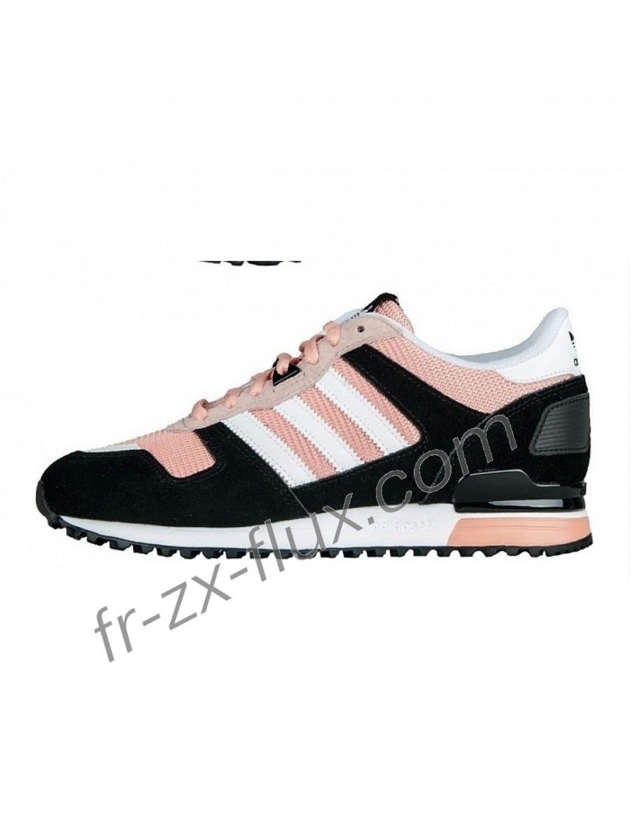 زفاف - Réduction En Ligne - Femme Adidas Zx 700 Soft Pink/Noir/Blanc Chaussures 