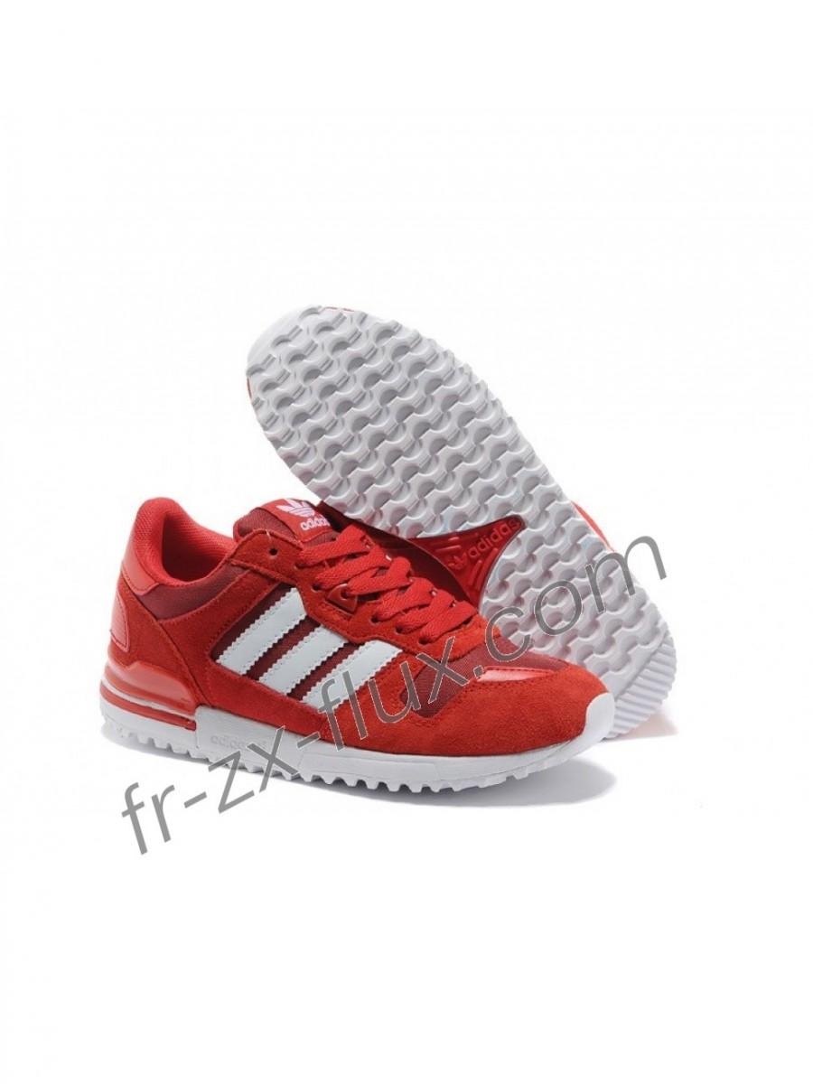 Mariage - adidas célèbre - Adidas Zx 700 Cuir Breathable Femme Rouge Tomate/Blanc Chaussures confortable Solde