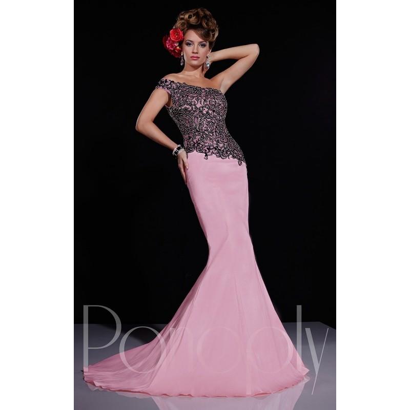 Mariage - Mint/Black Panoply 14679 - Mermaid Dress - Customize Your Prom Dress