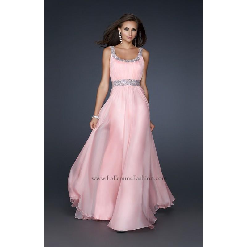 Hochzeit - Aqua La Femme 17473 - Chiffon Crystals Dress - Customize Your Prom Dress