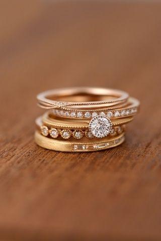 زفاف - 10 Stacked Wedding Rings Worth Obsessing Over