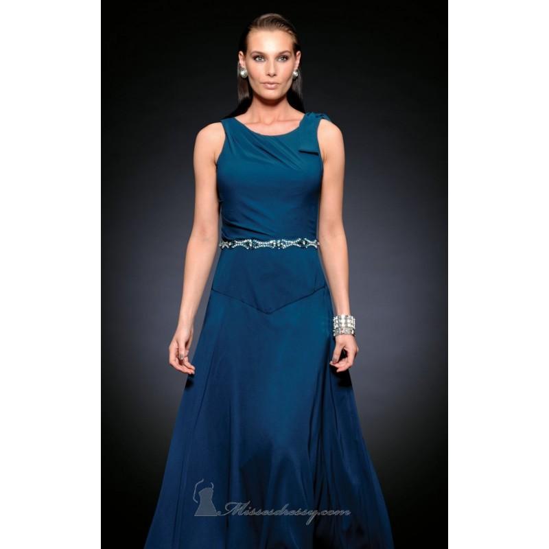 زفاف - Rich Teal Sleeveless Dress by Lara Design - Color Your Classy Wardrobe
