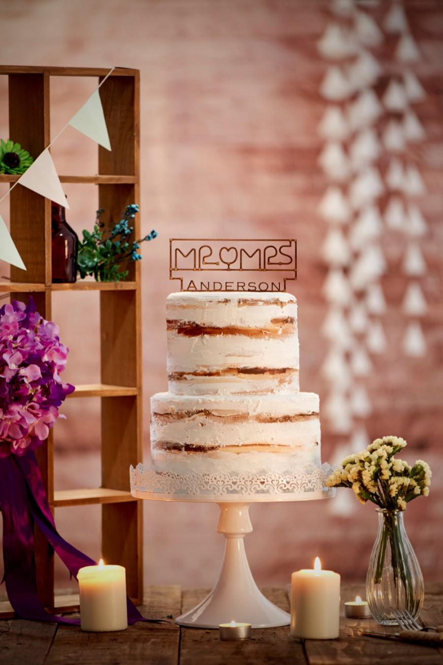 Wedding - Custom Wedding Cake Topper 