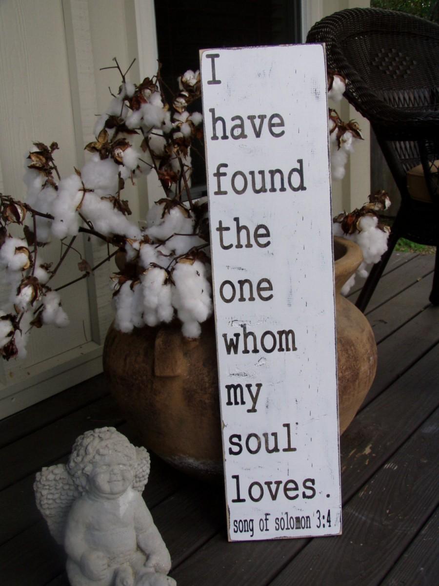Mariage - I have found the one whom my soul loves-Song of Solomon 3:4-Wedding-Anniversary-Vintage-Love