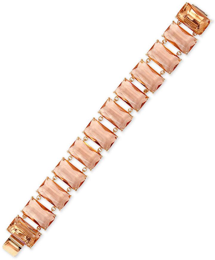 زفاف - Lauren Ralph Lauren Gold-Tone Stone Link Bracelet