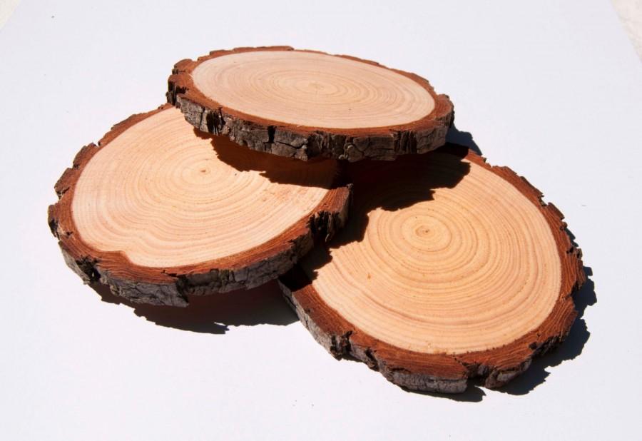 زفاف - 8 - 10 cm Wood Slices 10 pack. 3 - 4 Inch Tree Slices, Wood Burning, Rustic Wedding Wood Slices, Wood Slice Coasters, Pyrography Wood