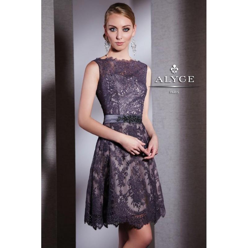 زفاف - Custom 2014 Short Long Black Cocktail Alyce Label 5507 - Cheap Discount Evening Gowns