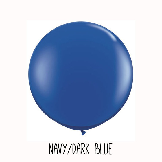 Mariage - Wedding Balloon, Wedding Reception Balloon, Bridal Shower Balloon, Baby Shower Balloon - 36" Round Navy Dark Blue Balloon Only