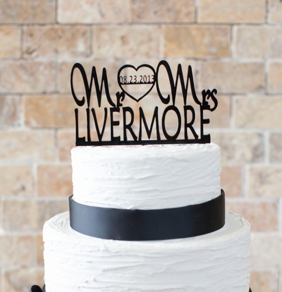 زفاف - Wedding cake topper (item number 10053) 1/8" thick acrylic