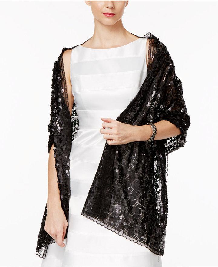 Hochzeit - INC International Concepts Sequin Evening Wrap, Only at Macy's