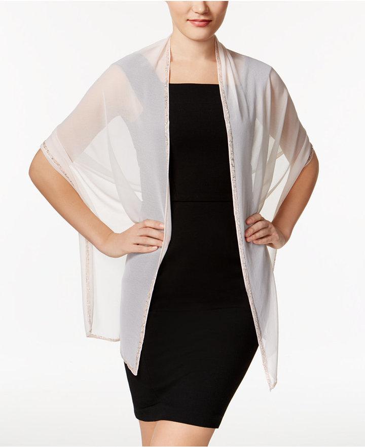 Hochzeit - INC International Concepts Beaded Border Evening Wrap, Only at Macy's