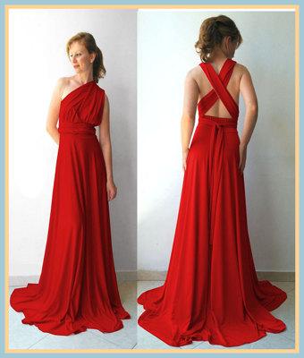 Wedding - Red infinity dress