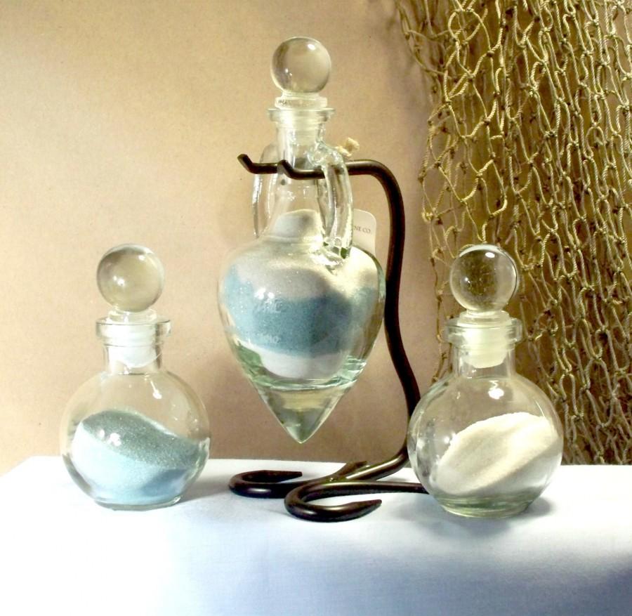 زفاف - Personalized Unity Sand Ceremony Set "Amphora"  with glass stoppersStyle