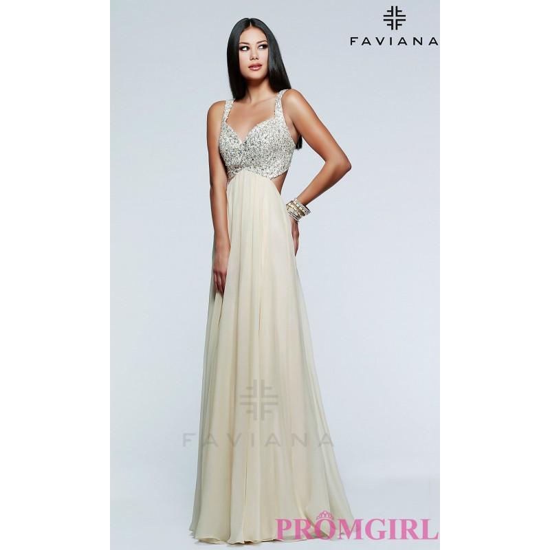 Hochzeit - Long Open Back Sweetheart Gown by Faviana - Brand Prom Dresses