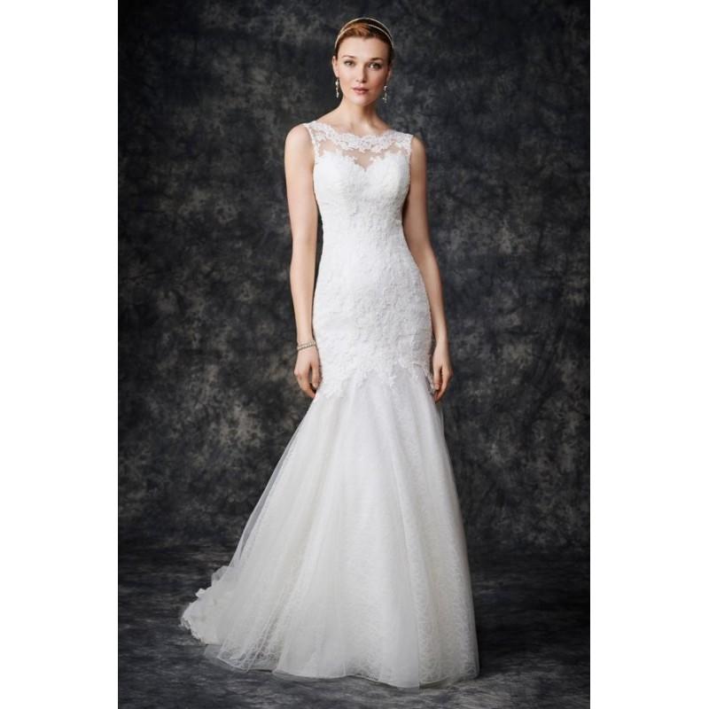 Hochzeit - Style GA2268 by Kenneth Winston: Gallery - Chapel Length Illusion Sleeveless Mermaid LaceTulle Floor length Dress - 2017 Unique Wedding Shop
