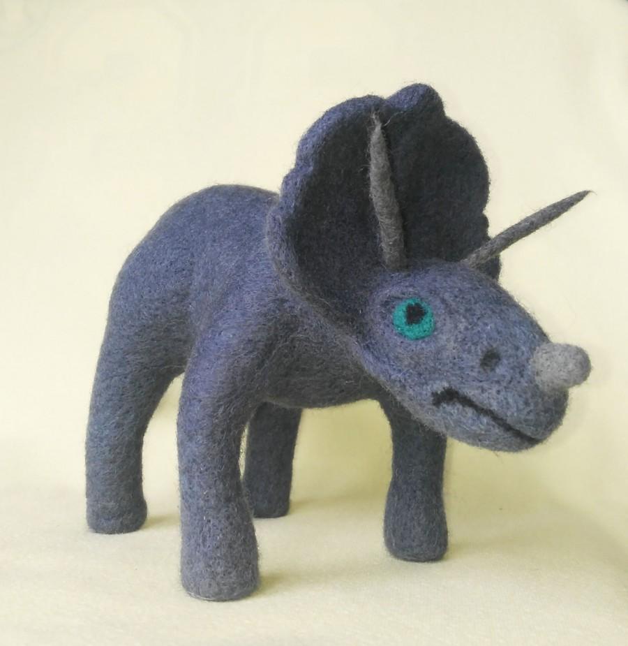 Hochzeit - Kids toy Dino. Soft dinosaur made of wool. Hand made toy for children