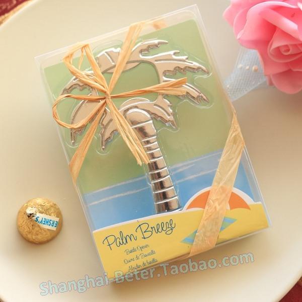 زفاف - Beter Gifts® 夏威夷沙灘椰子樹開瓶器 啤酒節小禮物WJ097海邊婚禮單身派對回禮
