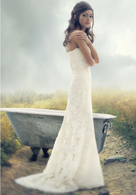 Hochzeit - Melissa Sweet Hallie Strapless Wedding Dress