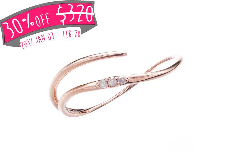 زفاف - Alternative engagement ring - Minimalist jewelry - Delicate jewelry in 14K Rose gold - Couples promise ring - MARINA by Majade (Lady Ring)