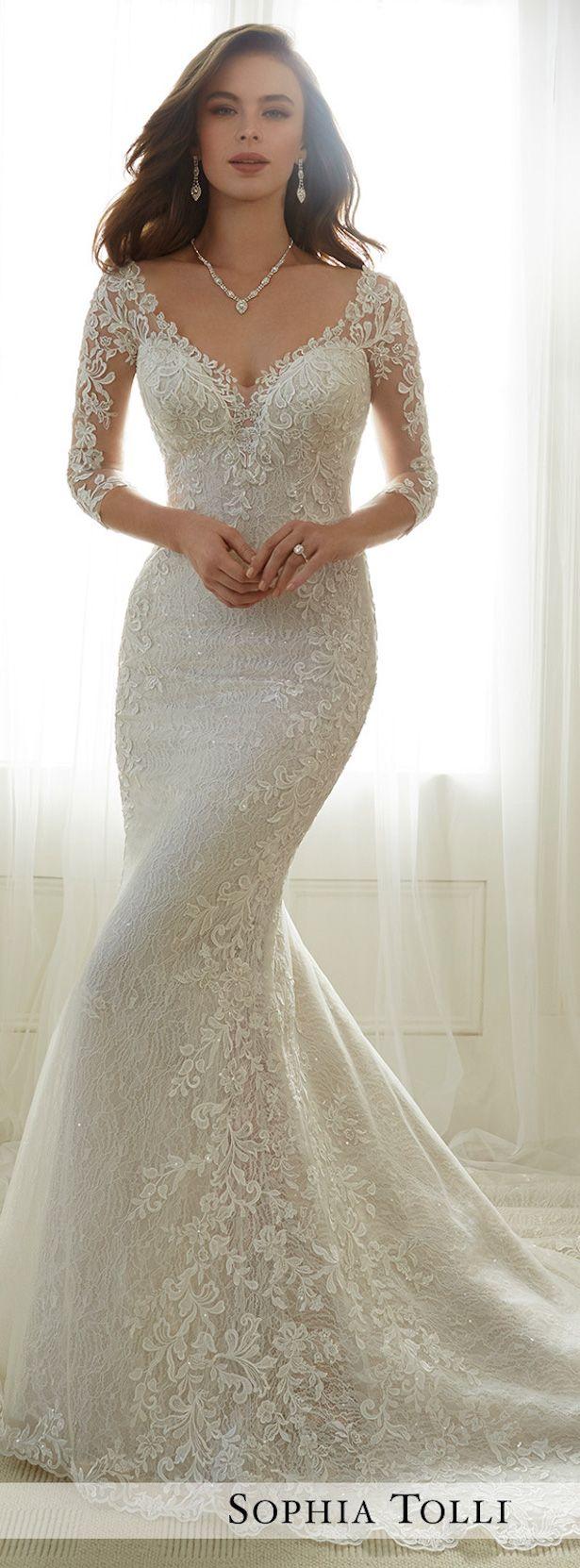 زفاف - Bridal Trends 2017: Lace Illusion Sleeves With Mon Cheri Bridals