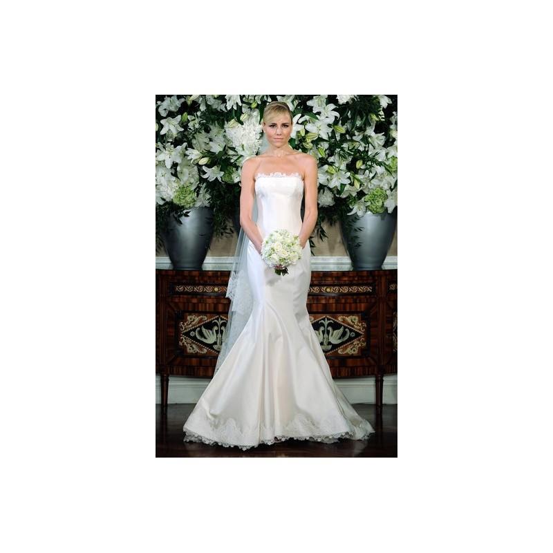 زفاف - Legends by Romona Keveza FW13 Dress 2 - Fit and Flare Strapless White Legends by Romona Keveza Fall 2013 Full Length - Nonmiss One Wedding Store