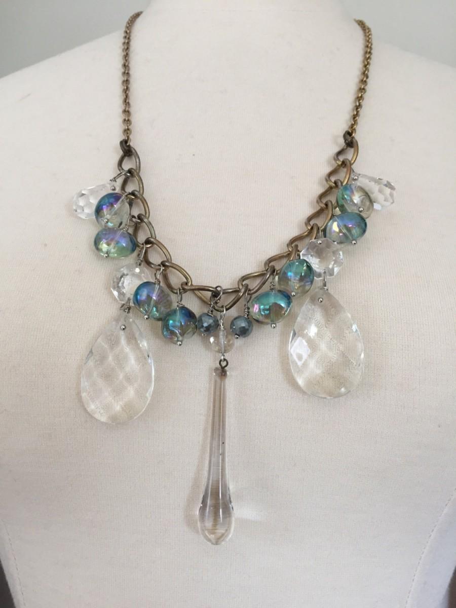 Wedding - Boho necklaces, charm necklaces,beaded necklaces, statement necklaces, crystal chandeliers, bridal necklace, original design, FREE SHIPPING