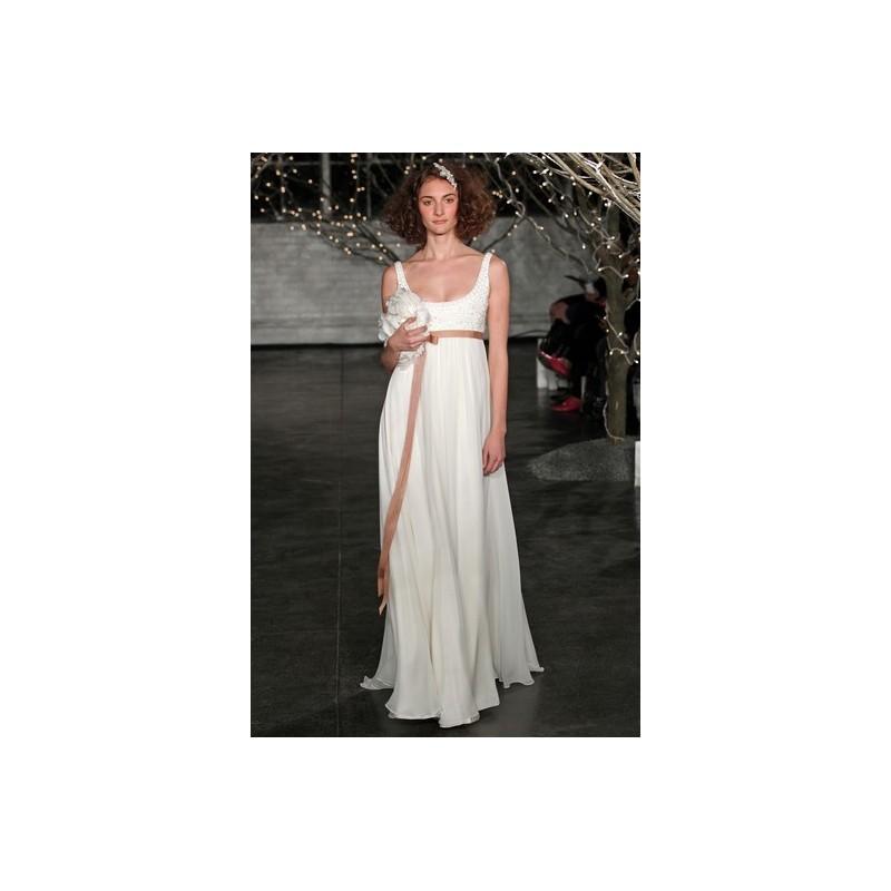 Wedding - Jenny Packham FW14 Claudia - Jenny Packham Full Length Fall 2014 A-Line Sleeveless White - Nonmiss One Wedding Store