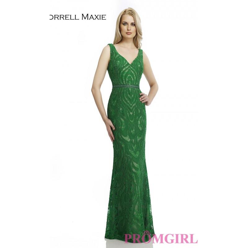 Свадьба - Floor Length V-Neck Open Back Dress 14905 - Brand Prom Dresses